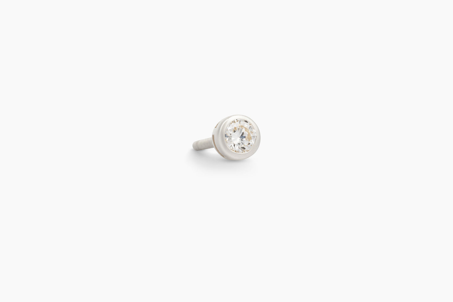 Forever Stud | Sterling Silver Diamond Studs