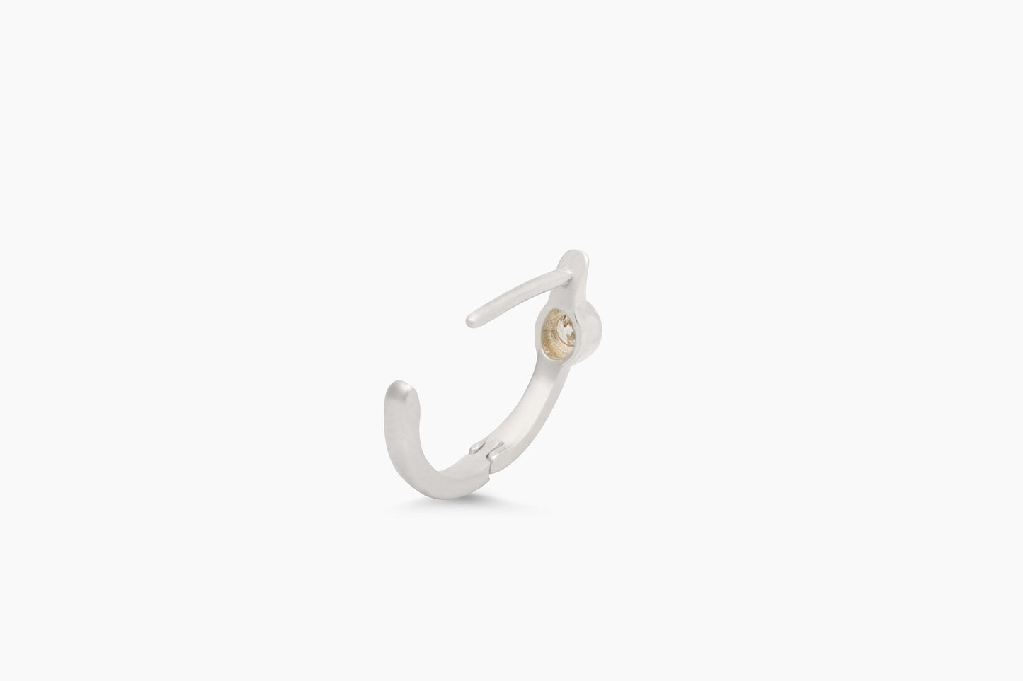 The Timeless Hoop | Sterling Silver with Diamonds
